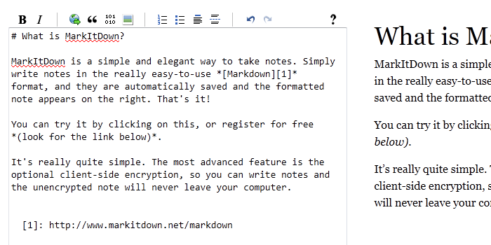 MarkItDown is a simple and elegant way to take notes